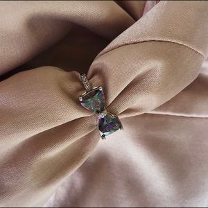 Bowknot Zircon stone ring, size 6